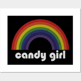 Candy Girl | Rainbow Vintage Posters and Art